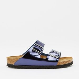 Birkenstock Arizona Soft Footbed Metallic Dark Sapphire - 37 (240)